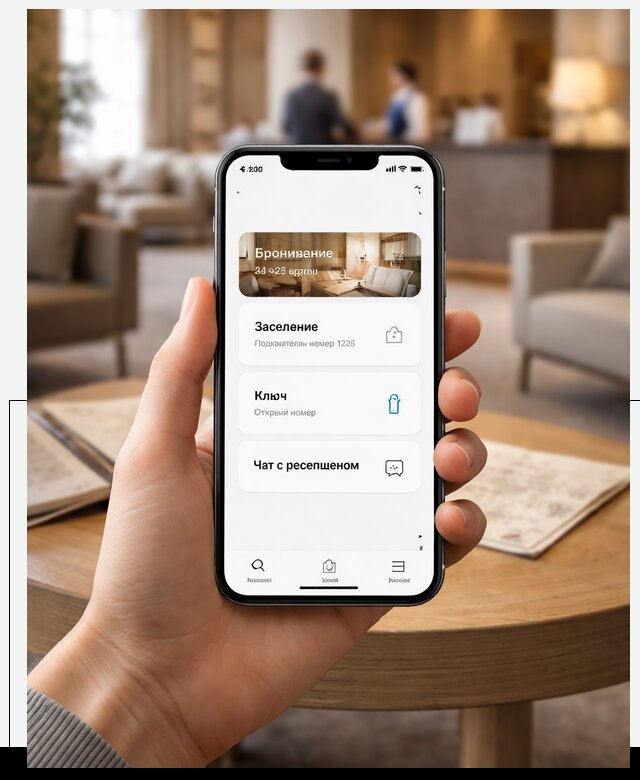 Мобильное приложение для гостей отеля в Миассе, управление сервисом